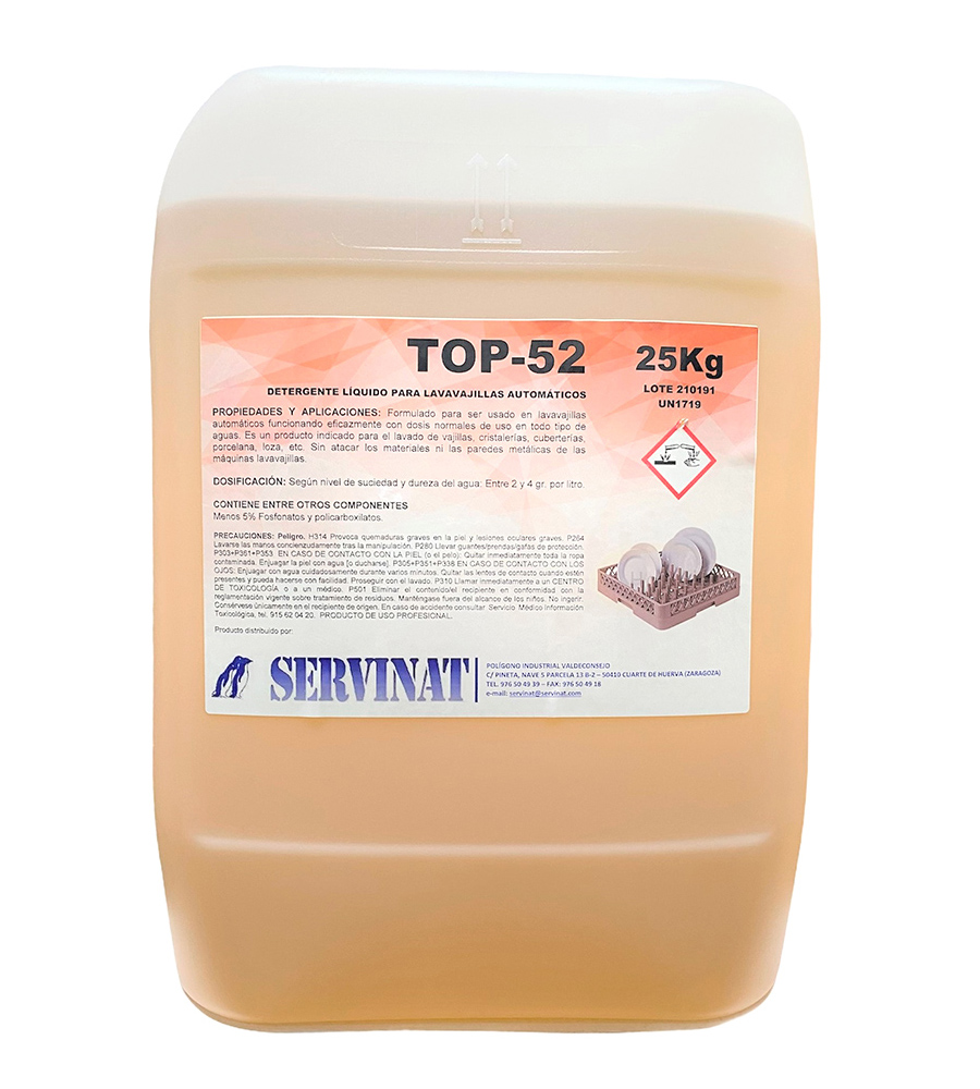 Detergente lavavajillas TOP-52